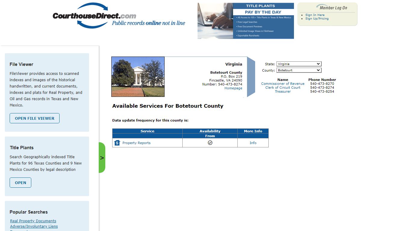 Search Botetourt County Public Property Records Online ...